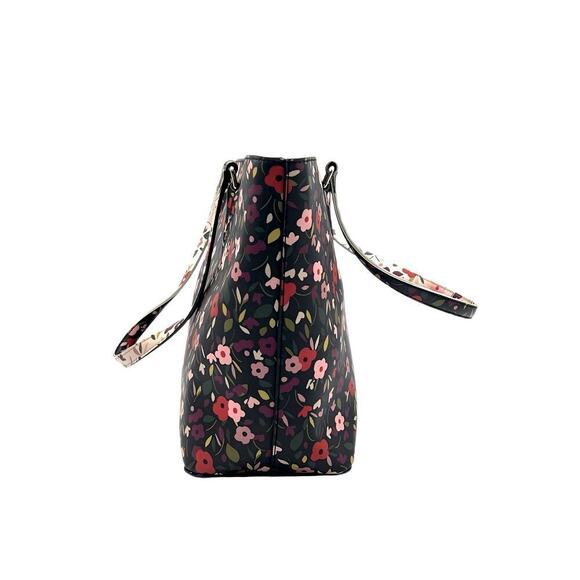 Kate Spade Floral Tote Bag Large Laurel Way Dally Boho Faux Leather Zip Shoulder - Picture 10 of 12